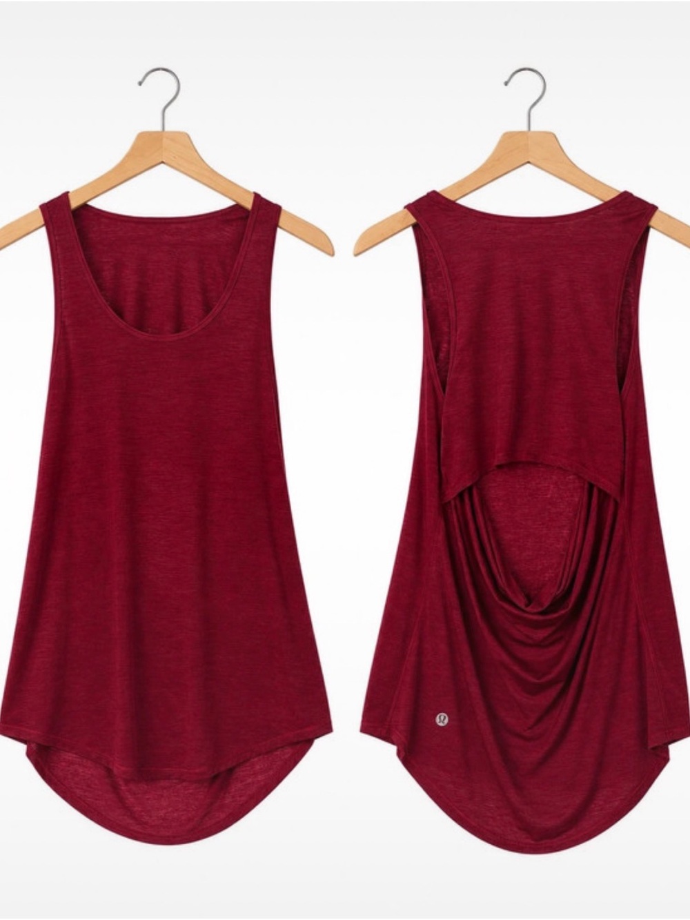lululemon athletica Draped Back Tank Top - Burgundy